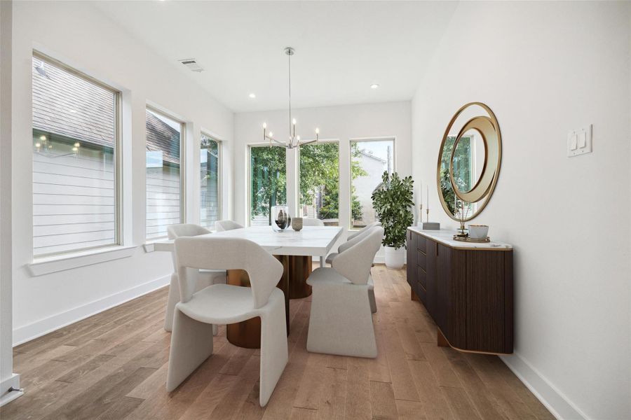 Virtually Staged Dining Room. Virtually Staged Dining Room.