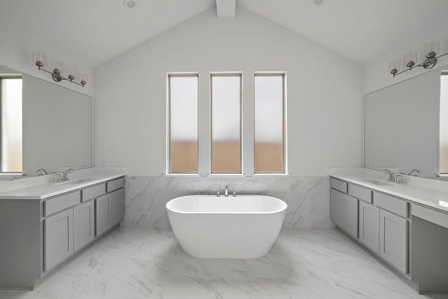 Furnished interior view inside a new home in Flora - 60', Hutto (Image 11).