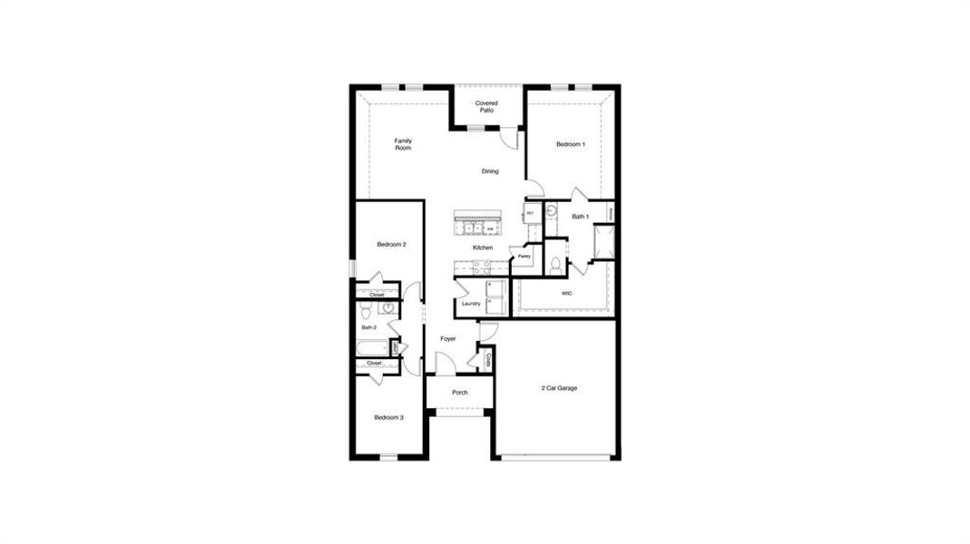 D.R. Horton's  Denton Floorplan - All Home and community information, including pricing, included features, terms, availability and amenities, are subject to change at any time without notice or obligation. All Drawings, pictures, photographs, video, square footages, floor plans, elevations, features, colors and sizes are approximate for illustration purposes only and will vary from the homes as built.