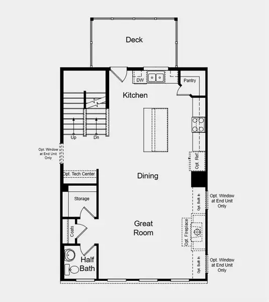 2D floor plan layout of this home in Rosewood Farm, Lawrenceville, GA (Image 4).