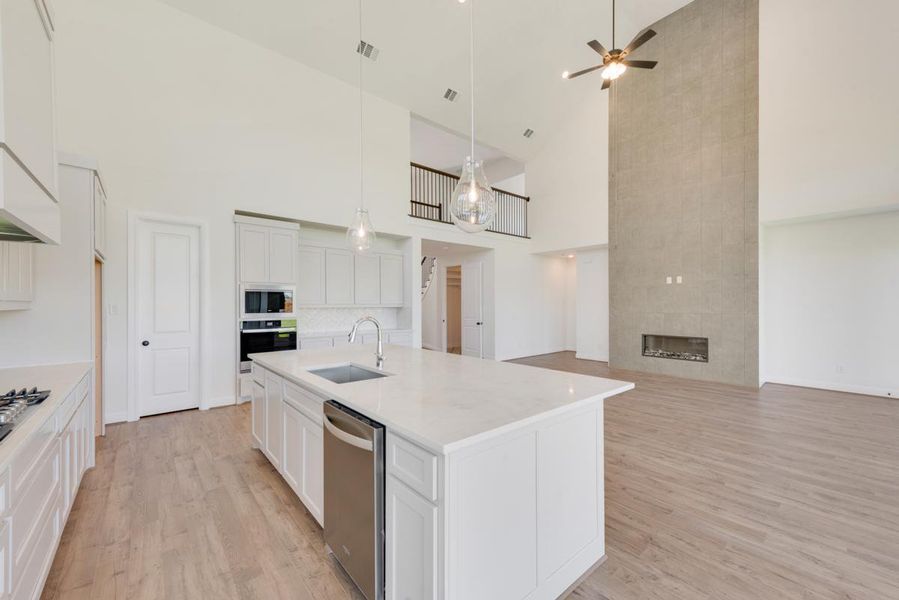 Representative furnished interior of a home built from the Grand Silverwood by Grand Homes in Edgewater, Fate (Image 9). Representative furnished interior of a home built from the Grand Silverwood by Grand Homes in Edgewater, Fate (Image 9).