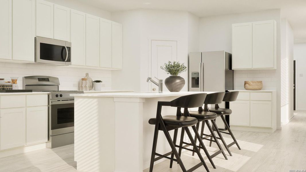 Furnished interior view inside a new home in Rose Valley, Converse (Image 9).