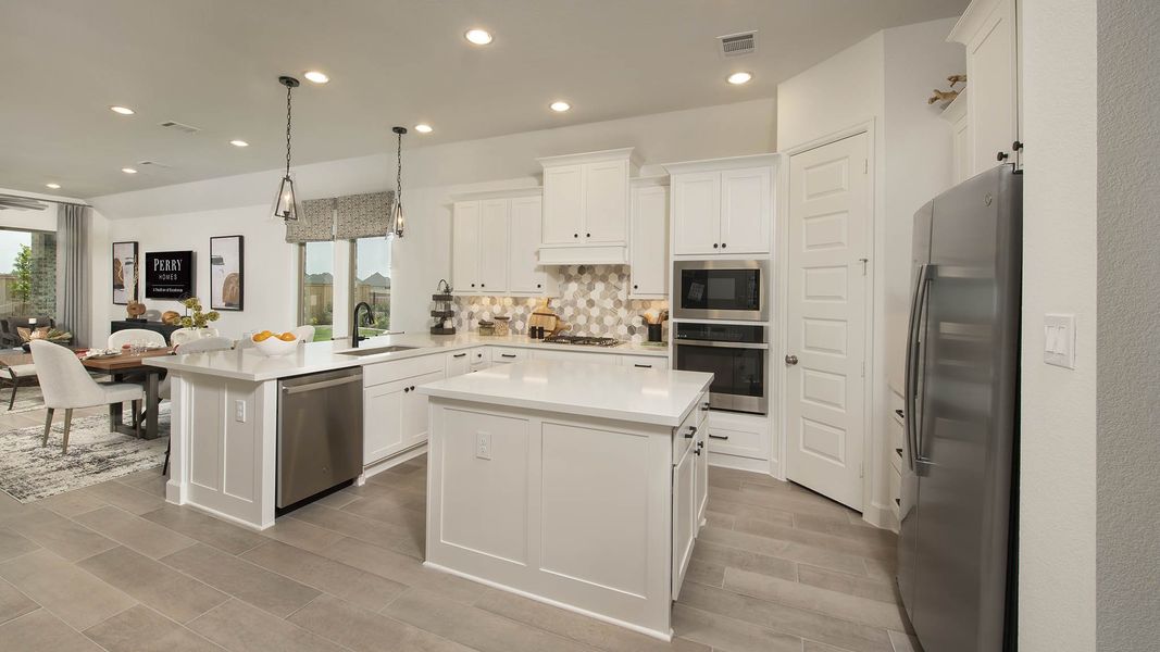 Furnished interior view inside a new home in Bridgeland, Cypress (Image 7).