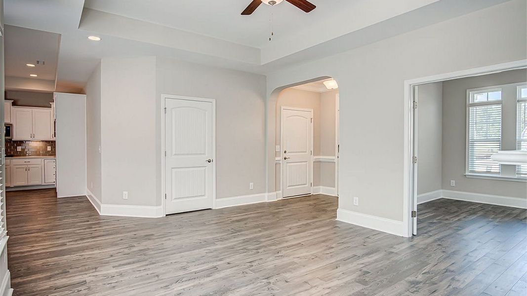 Representative unfurnished interior of a home built from the Palazzo Classic by Epcon Communities in The Cottages at 78 North, Sanford (Image 13). Representative unfurnished interior of a home built from the Palazzo Classic by Epcon Communities in The Cottages at 78 North, Sanford (Image 13).