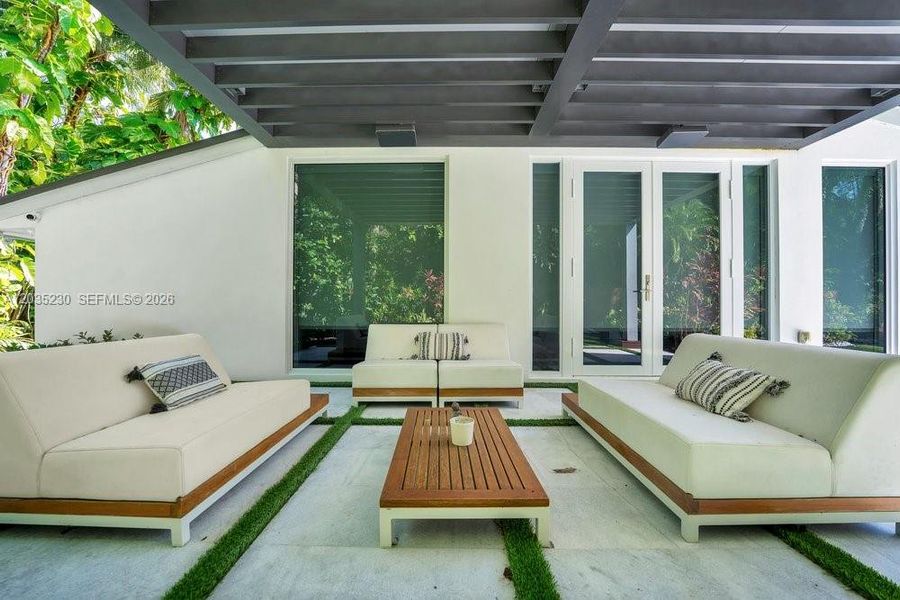 Exterior details and patio area of a home in , Pinecrest (Image 21). Exterior details and patio area of a home in , Pinecrest (Image 21).
