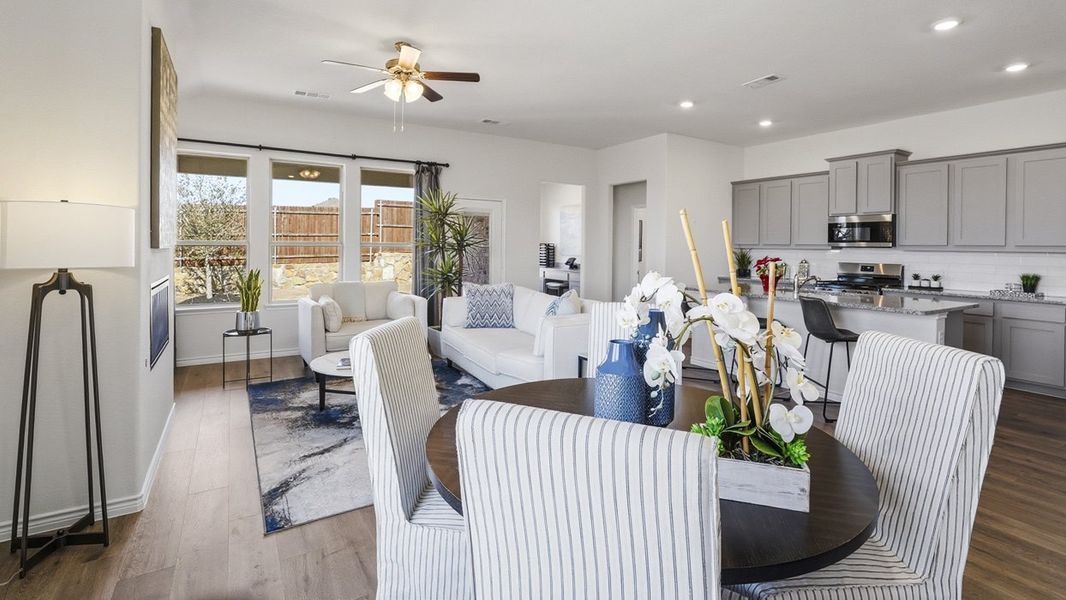 Representative furnished interior of a home built from the Durango by D.R. Horton in The Woods at Lindsey Place, Anna (Image 7).