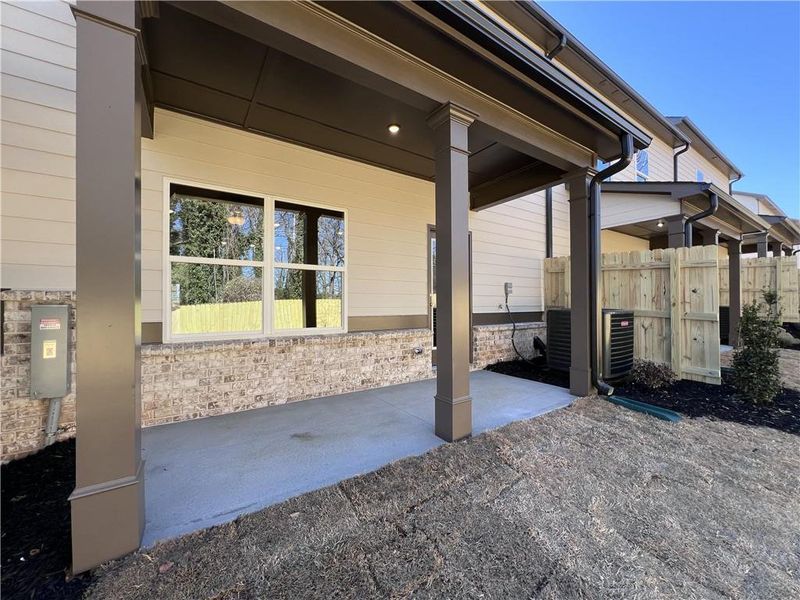Exterior details and patio area of a home in , Norcross (Image 23).