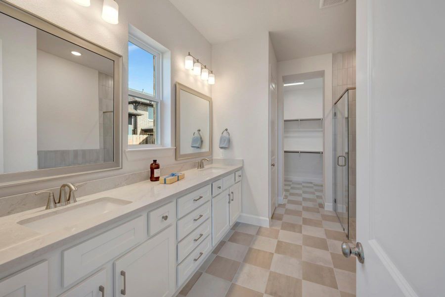 Furnished interior view inside a new home in Grange 45' Homesites, Katy (Image 25).