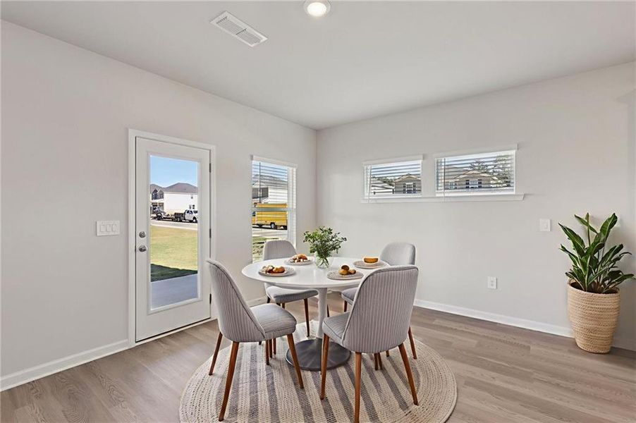 Furnished interior view inside a new home in Parkside at Grayson, Grayson (Image 18).