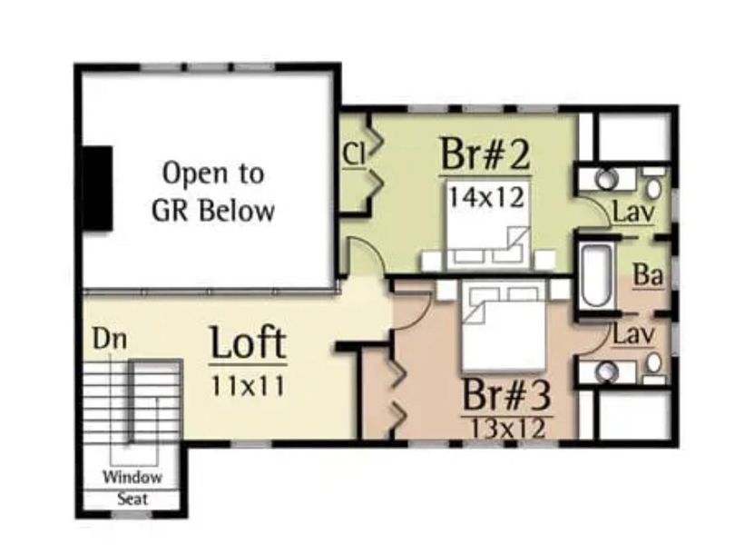 2D floor plan layout of this home in , Black Mountain, NC (Image 4).