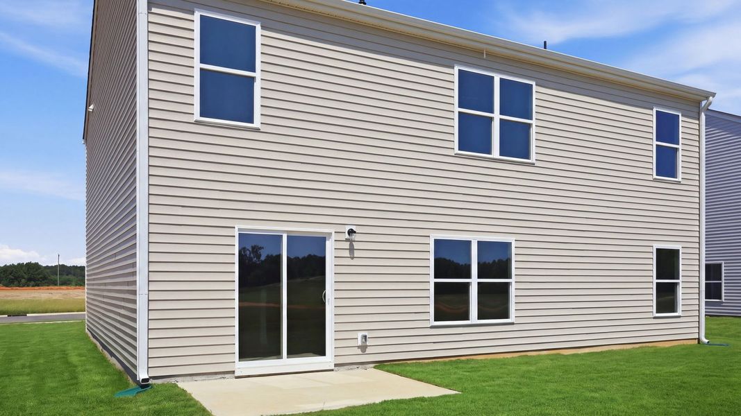 Exterior details and patio area of a home in Bynum Farms, Farmville (Image 20).