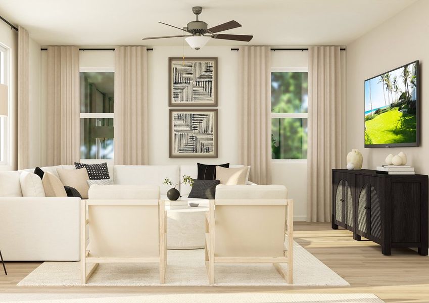 Representative furnished interior of a home built from the Somerton by LGI Homes in Mayfield, Buckeye (Image 3).