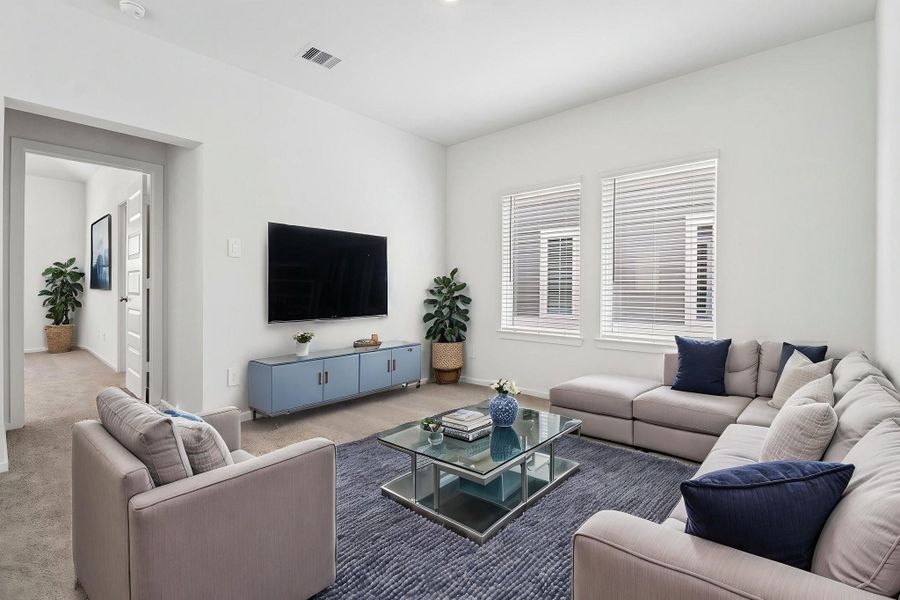 Photos are not of the actual home, but are photos of the builder home with same floorplan with similar interior finishes.