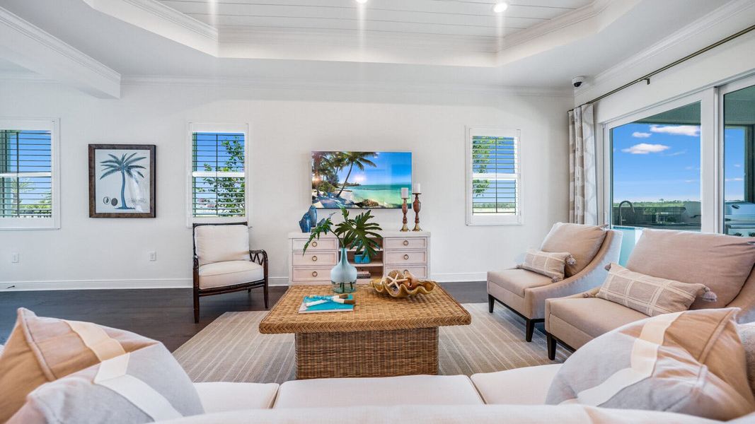 Furnished interior view inside a new home in SkySail Real Estate and Homes for Sale in Naples, FL - Neal Communities, Naples (Image 9). Furnished interior view inside a new home in SkySail Real Estate and Homes for Sale in Naples, FL - Neal Communities, Naples (Image 9).