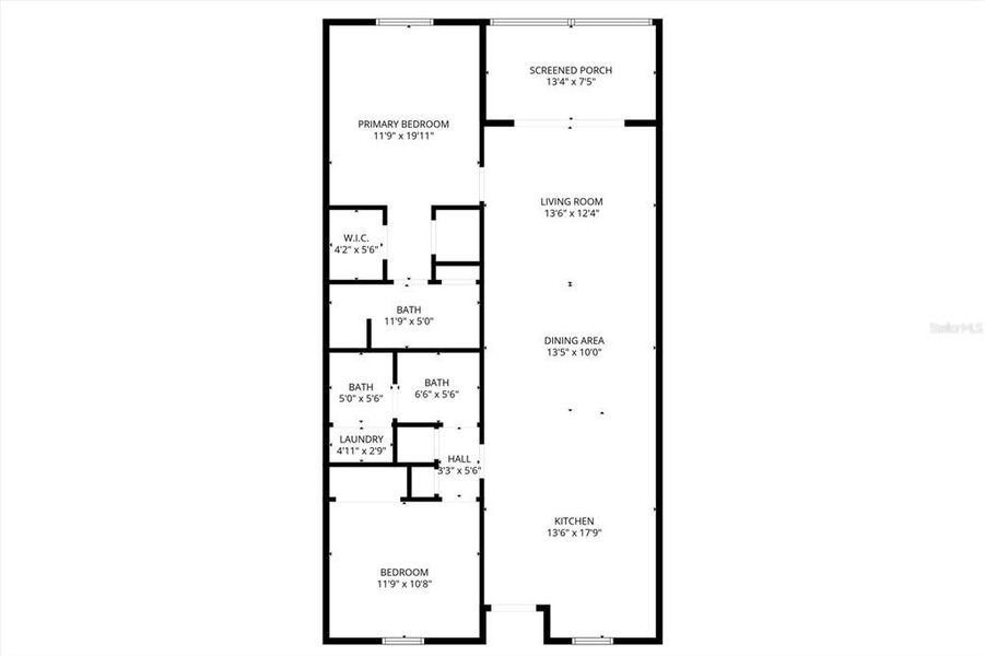 2D floor plan layout of this home in , Punta Gorda, FL (Image 6).