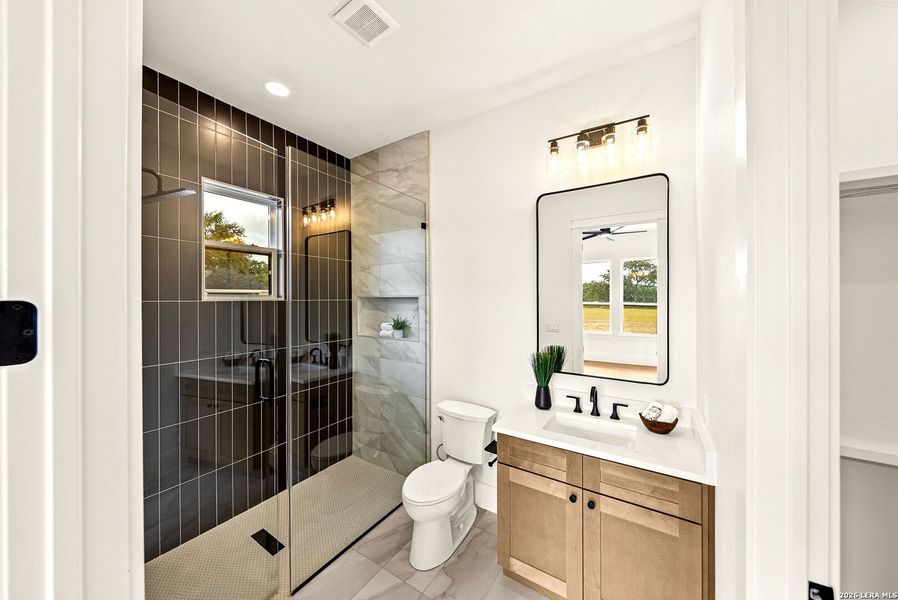 Furnished interior view inside a new home in , Bandera (Image 39). Furnished interior view inside a new home in , Bandera (Image 39).