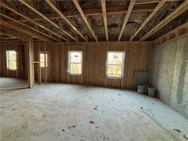 In-progress construction of a new home in Creekside, Dawsonville, GA (Image 68).