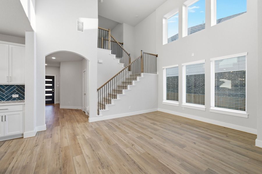 Spacious, unfurnished interior of a new home in The Woodlands at Medina Hills, Mico (Image 20). Spacious, unfurnished interior of a new home in The Woodlands at Medina Hills, Mico (Image 20).