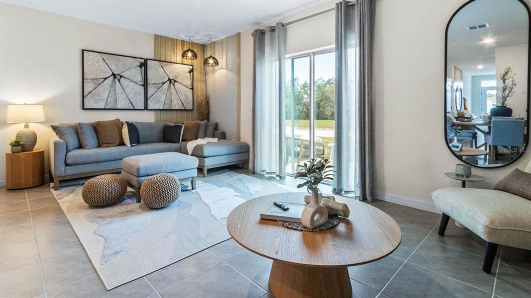 Furnished interior view inside a new home in , Davenport (Image 12).