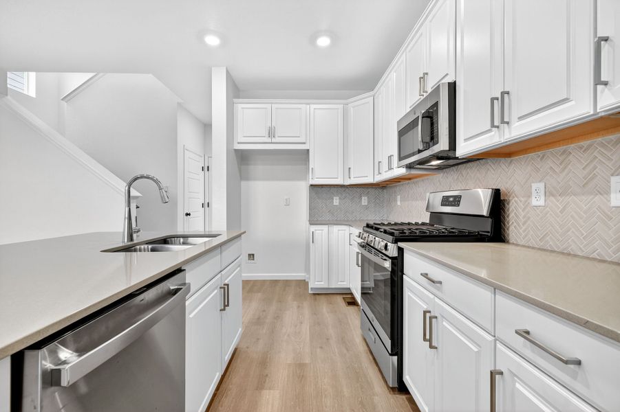 Furnished interior view inside a new home in Parterre Horizon Collection, Thornton (Image 4).