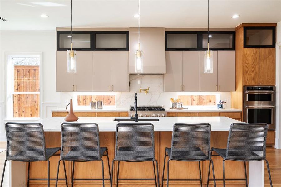 Furnished interior view inside a new home in , Dallas (Image 33).