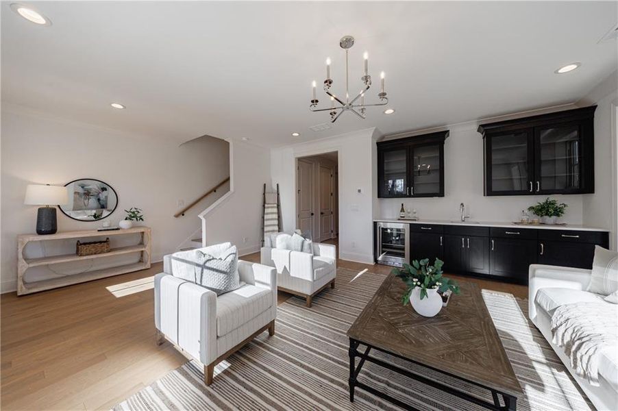 Furnished interior view inside a new home in , Alpharetta (Image 8).