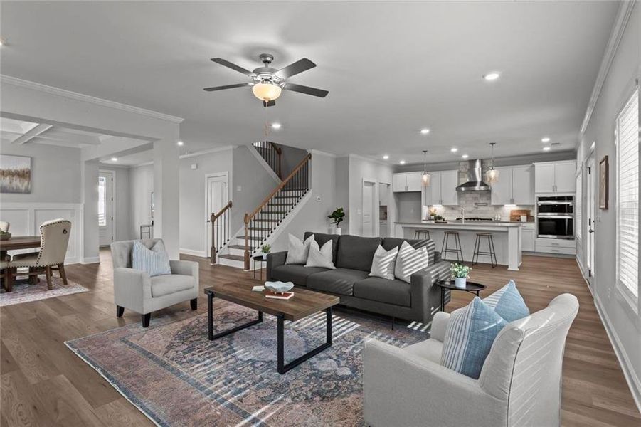 Furnished interior view inside a new home in , Dallas (Image 5).