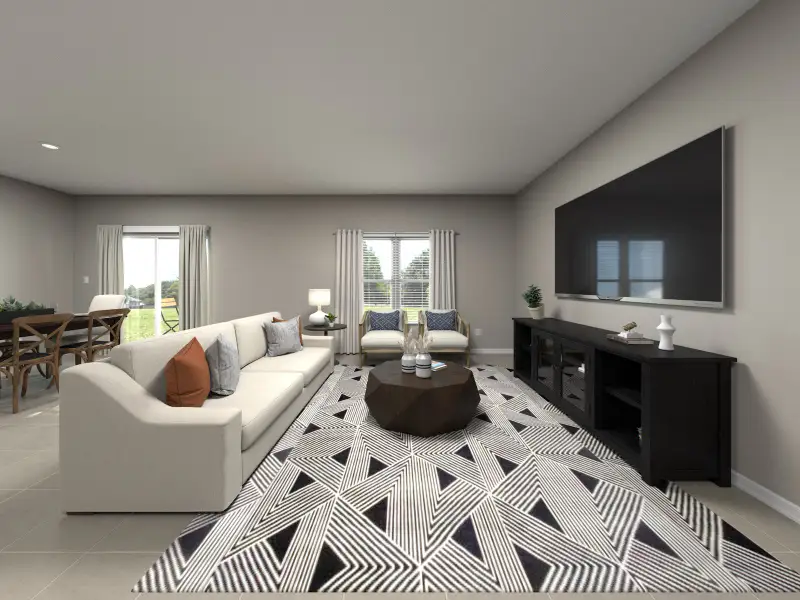 Furnished interior view inside a new home in Colbert Landings - Reserve Series, Palm Coast (Image 4).