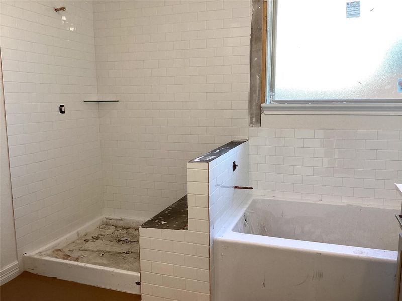 Construction progress - Primary bathroom Construction progress - Primary bathroom