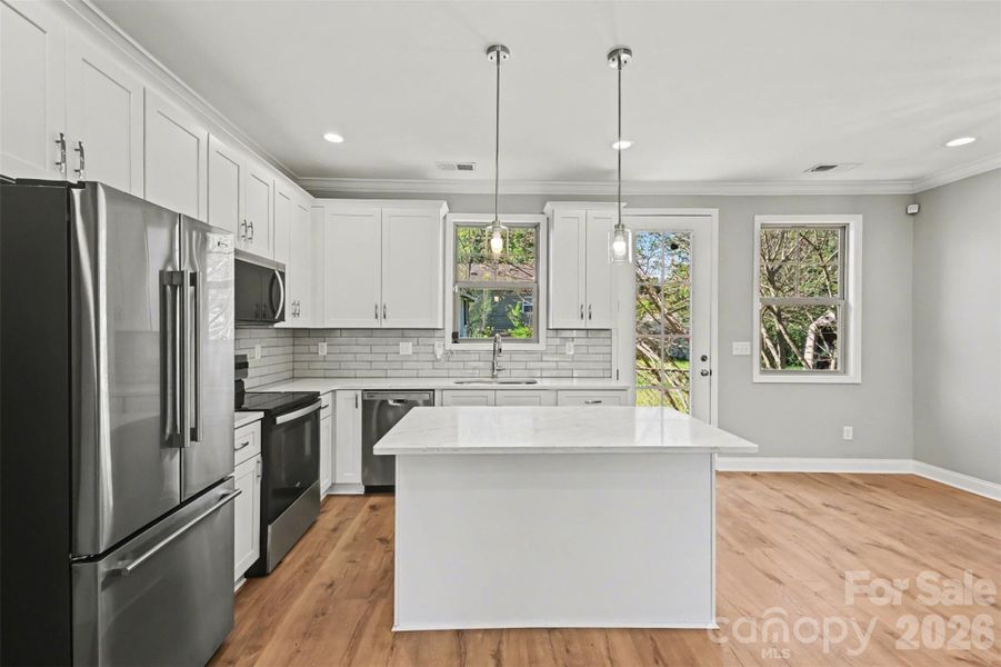 Furnished interior view inside a new home in , Charlotte (Image 8).