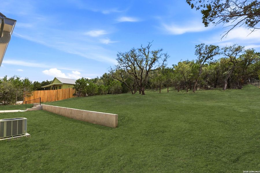 Exterior details and patio area of a home in , Fischer (Image 36).