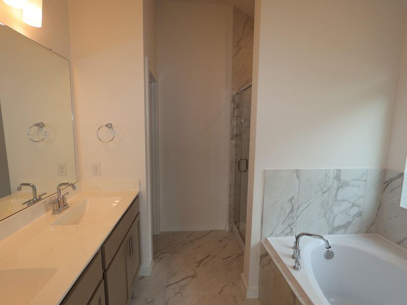 Furnished interior view inside a new home in Marvida, Cypress (Image 10).