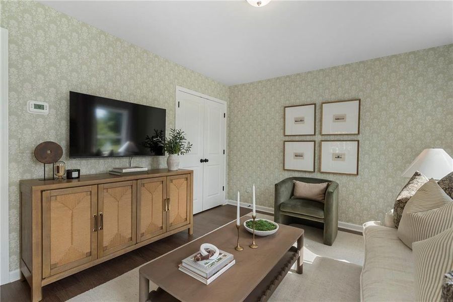 Furnished interior view inside a new home in , Alpharetta (Image 8).