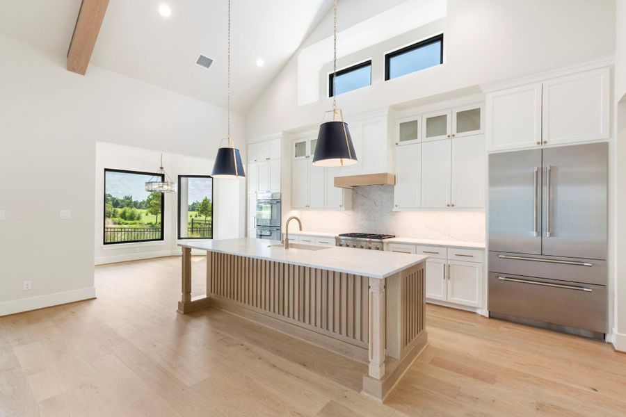 A WOW factor kitchen w Thermador appliances and island for seating A WOW factor kitchen w Thermador appliances and island for seating