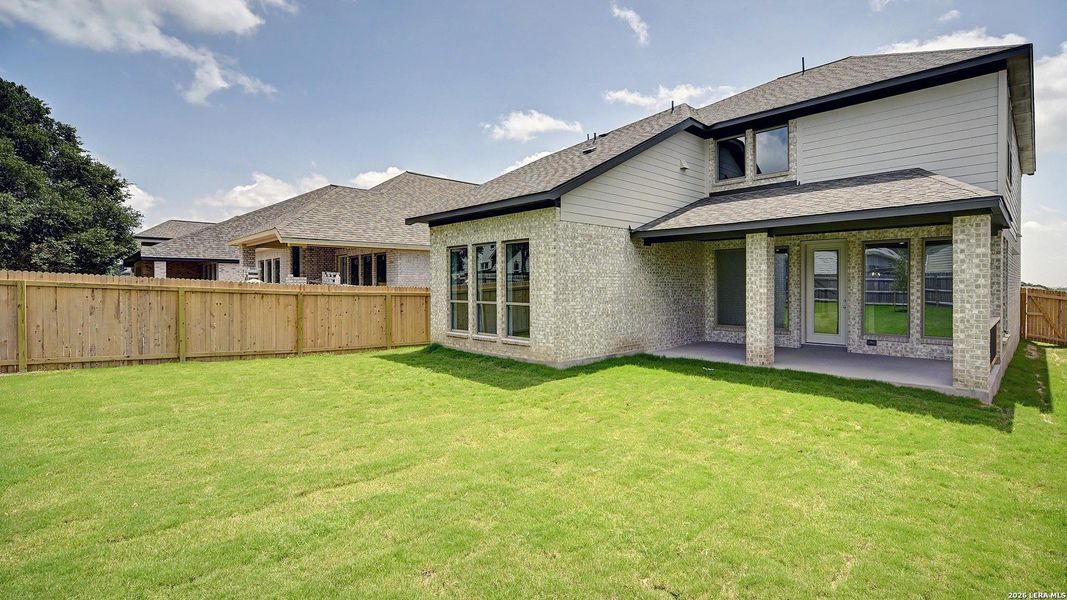 Exterior details and patio area of a home in Kallison Ranch, San Antonio (Image 3).