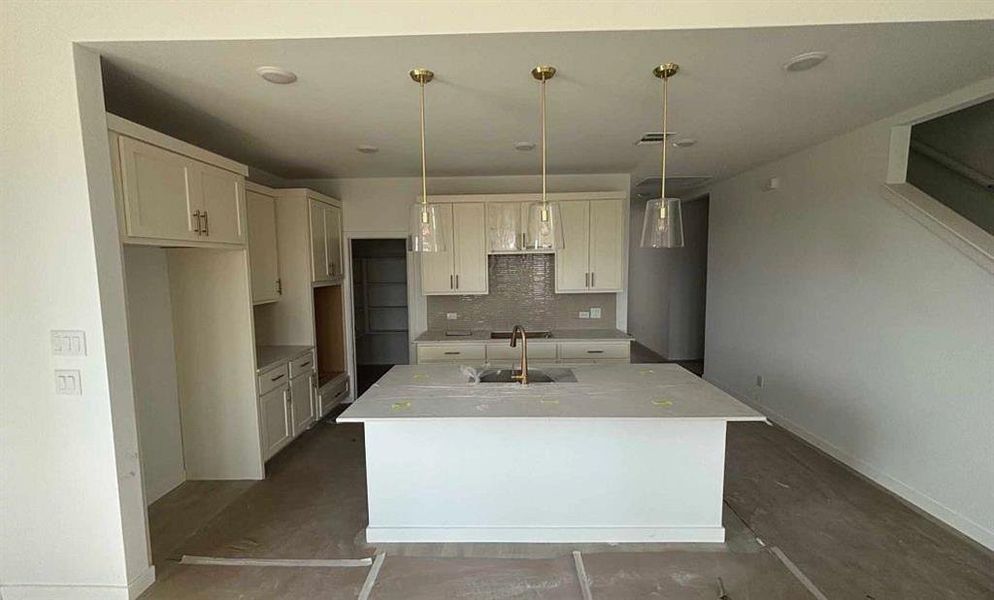 Kitchen Construction Progress featuring the Serene Collection