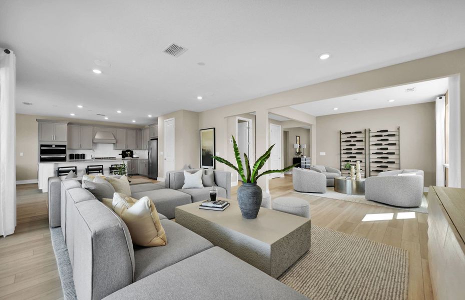 Representative furnished interior of a home built from the Yorkshire by Pulte Homes in Westerly Park at Wildlight, Wildlight (Image 18).