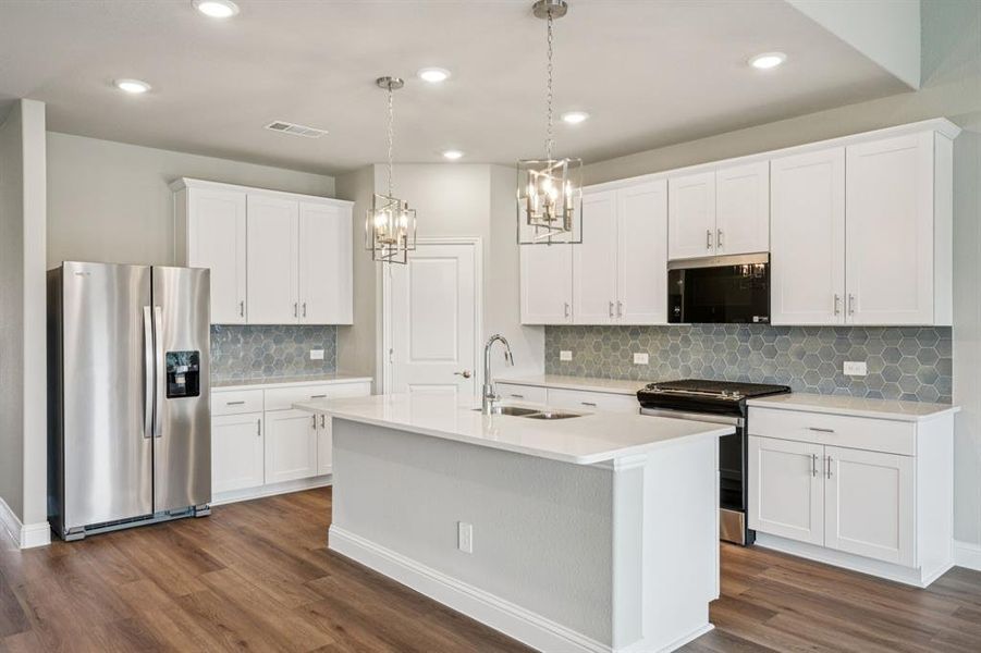 Photo is not of the actual home, but is an inspirational photo of builder’s model home and may depict options, furnishings, and/or decorator features that are not included.