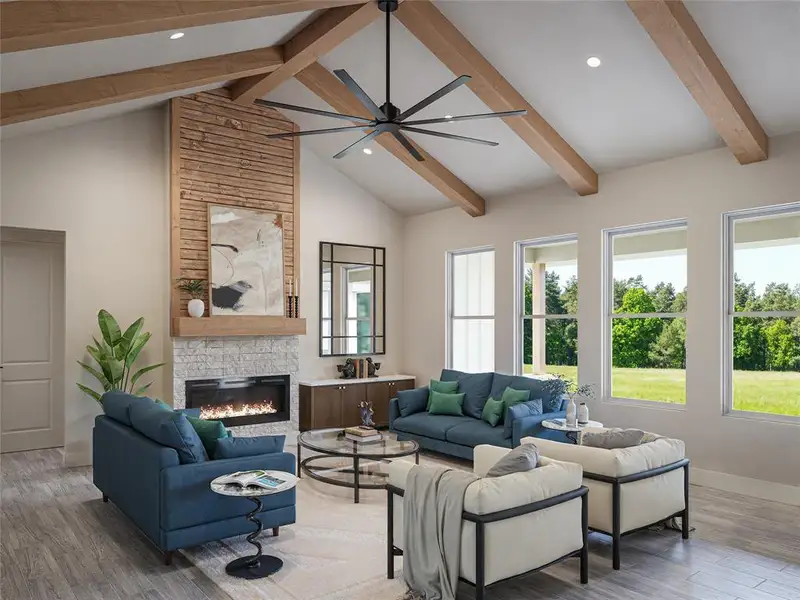 Furnished interior view inside a new home in , Tolar (Image 3).