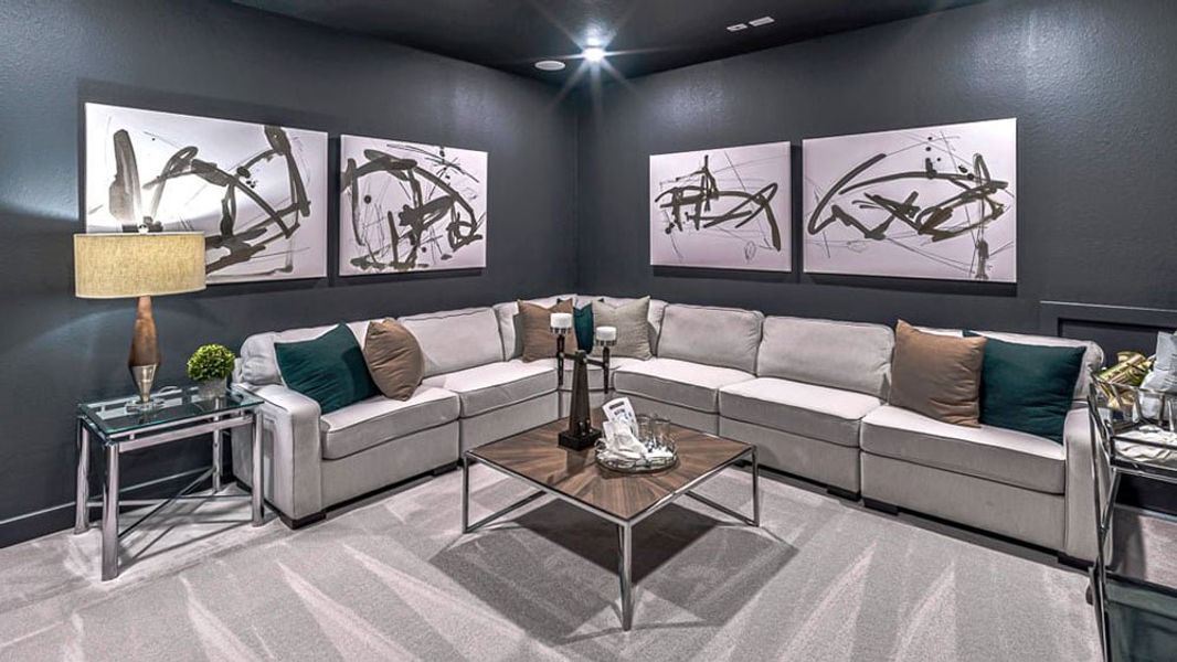 Furnished interior view inside a new home in Avalon at Cypress, Cypress (Image 26). Furnished interior view inside a new home in Avalon at Cypress, Cypress (Image 26).