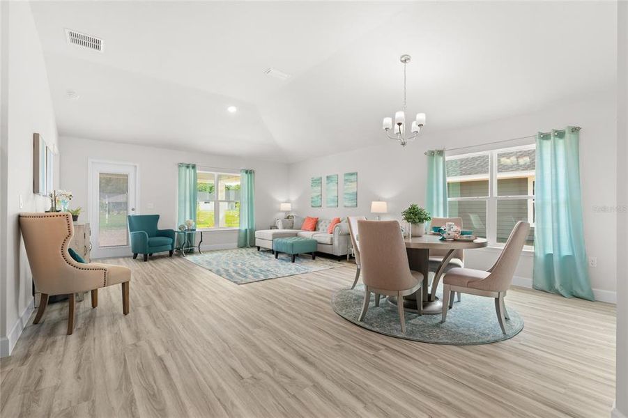 Furnished interior view inside a new home in , Newberry (Image 8). Furnished interior view inside a new home in , Newberry (Image 8).