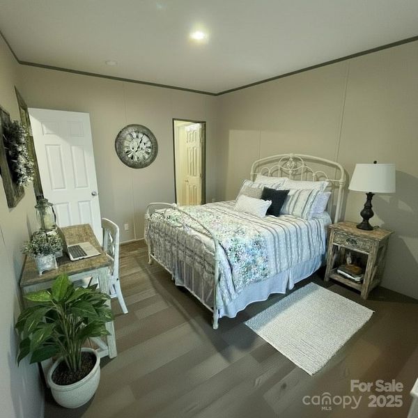 Back bedroom virtually staged