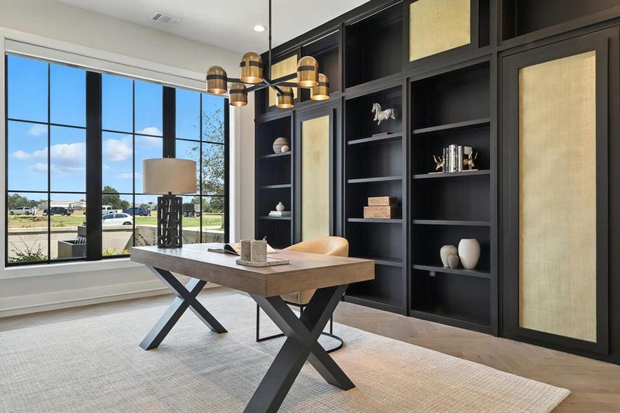 Furnished interior view inside a new home in , Bartonville (Image 4).