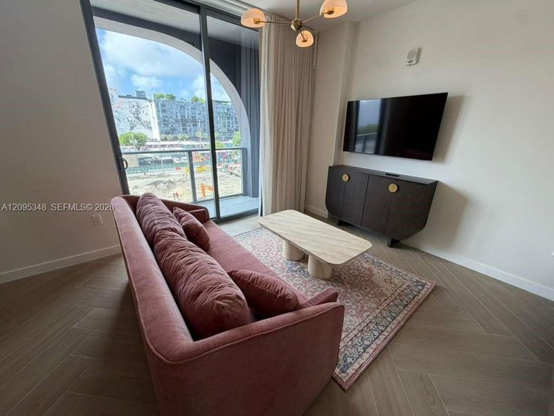 Furnished interior view inside a new home in , Miami (Image 7). Furnished interior view inside a new home in , Miami (Image 7).
