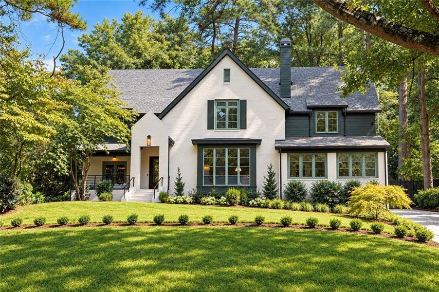Front exterior of a new home in , Atlanta, GA, highlighting curb appeal (Image 1). Front exterior of a new home in , Atlanta, GA, highlighting curb appeal (Image 1).