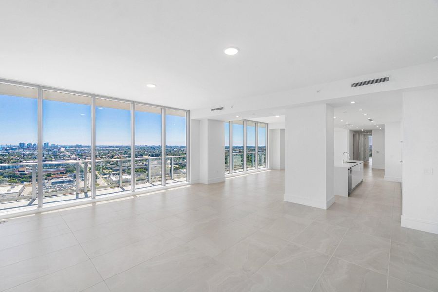Living Area - South - Kitchen