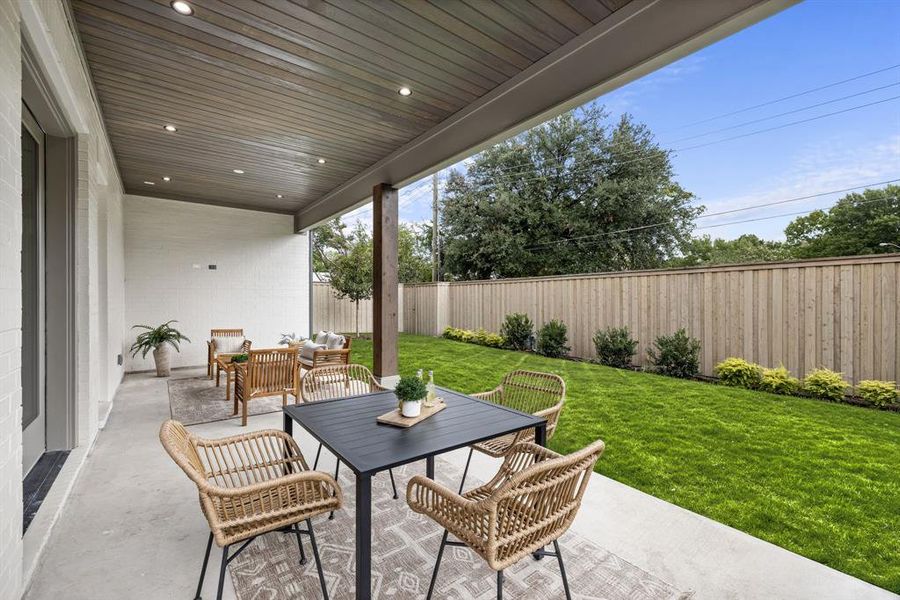 Exterior details and patio area of a home in , Dallas (Image 22). Exterior details and patio area of a home in , Dallas (Image 22).