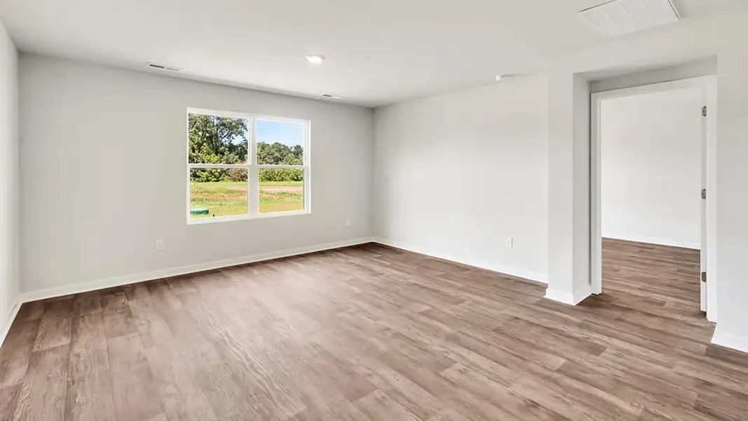 Representative unfurnished interior of a home built from the Cali by D.R. Horton in Caspian Ridge, Richlands (Image 10). Representative unfurnished interior of a home built from the Cali by D.R. Horton in Caspian Ridge, Richlands (Image 10).