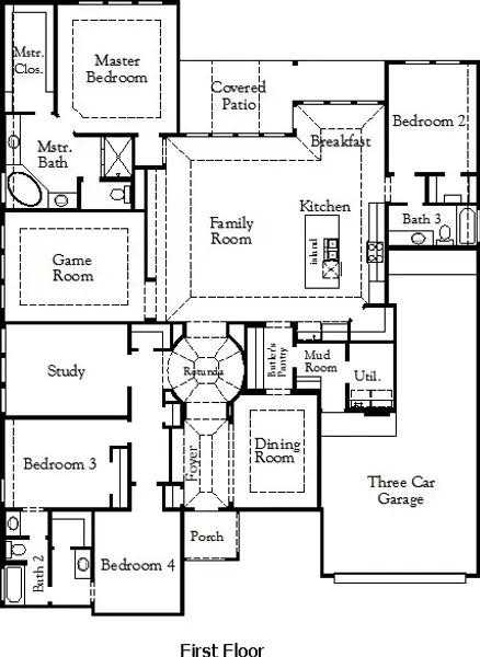 2D floor plan layout of this home in Mustang Lakes, Celina, TX (Image 3). 2D floor plan layout of this home in Mustang Lakes, Celina, TX (Image 3).
