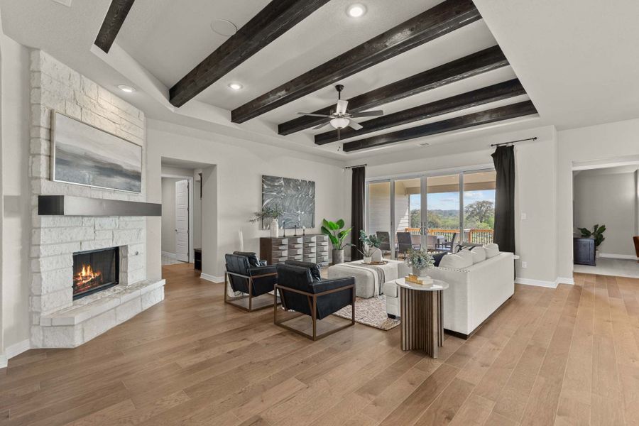 Representative furnished interior of a home built from the The Summerlin A by Davidson Homes LLC in Potranco Oaks, Castroville (Image 12).
